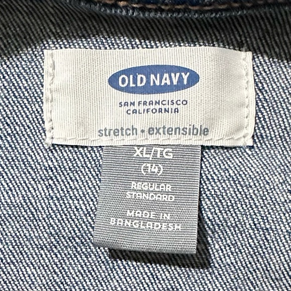 Old Navy Girls Jean Jacket Strech And Extendable Size: XL - Picture 3 of 4